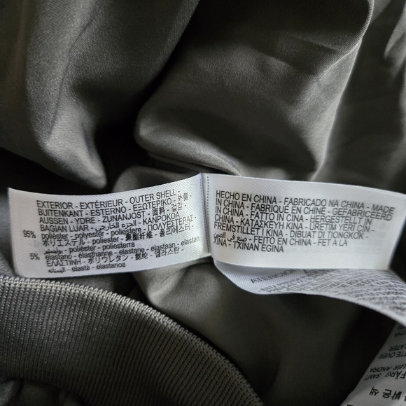 New Zara Oversized Suede Gray Bomber Jacket NWT Medium - Picture 15 of 16